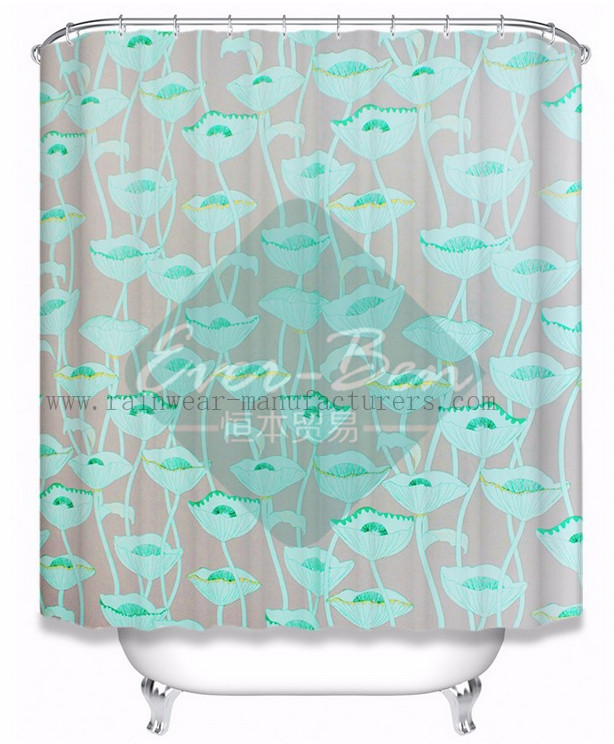 028 China cheap plastic shower curtains supplier